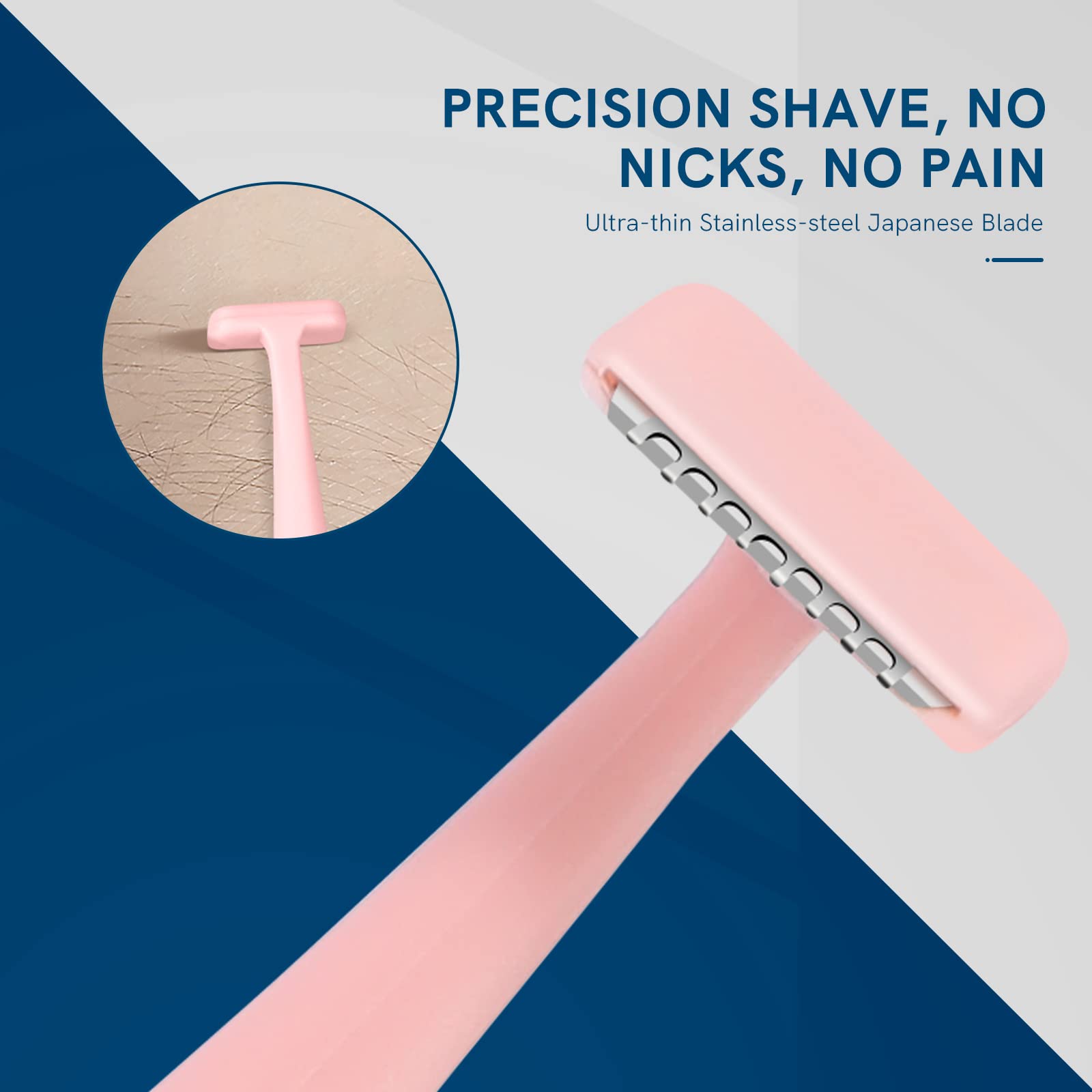 Eyebrow Razors For Women W/Japanese Quality Blades, Small Face Razors For Peach Fuzz, Small Dermaplane Shaving Razors, Multipurp