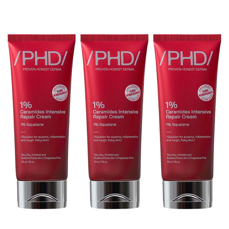 /Phd/ 1% Ceramides Intensive Repair Cream 30Ml | Eczema Cream For Face, Body & Hands | Barrier Repair Cream | Skin Irritation Re