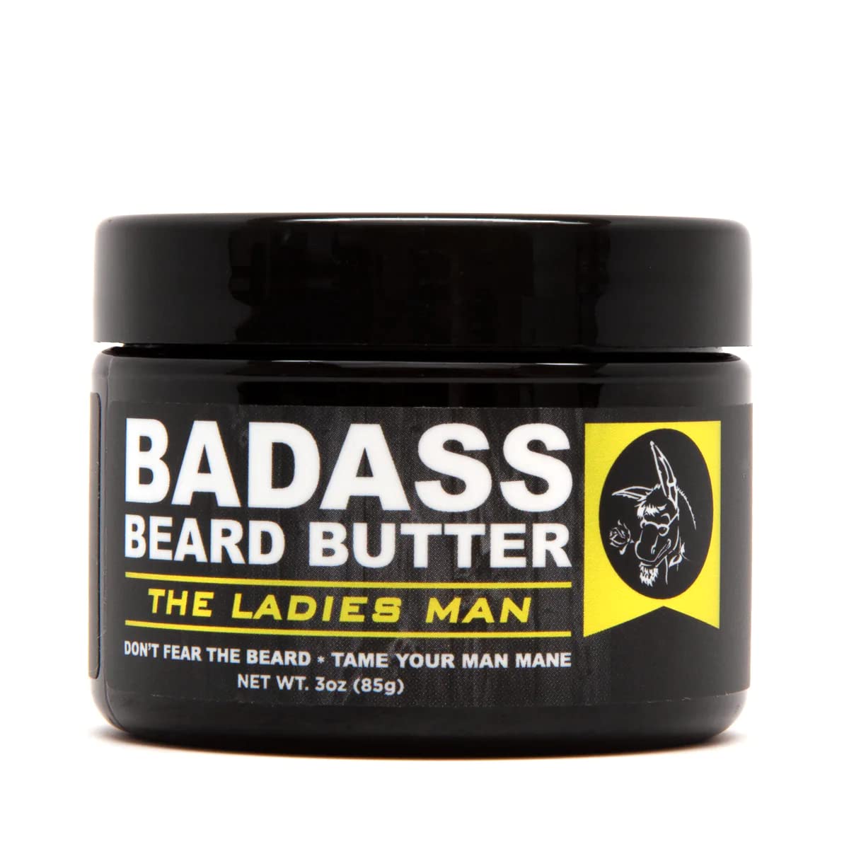 Badass Beard Care Beard Butter For Men - The Ladies Man, 3 Oz - Made Of Natural Ingrediens For Healthy, Soften And Itchness Free