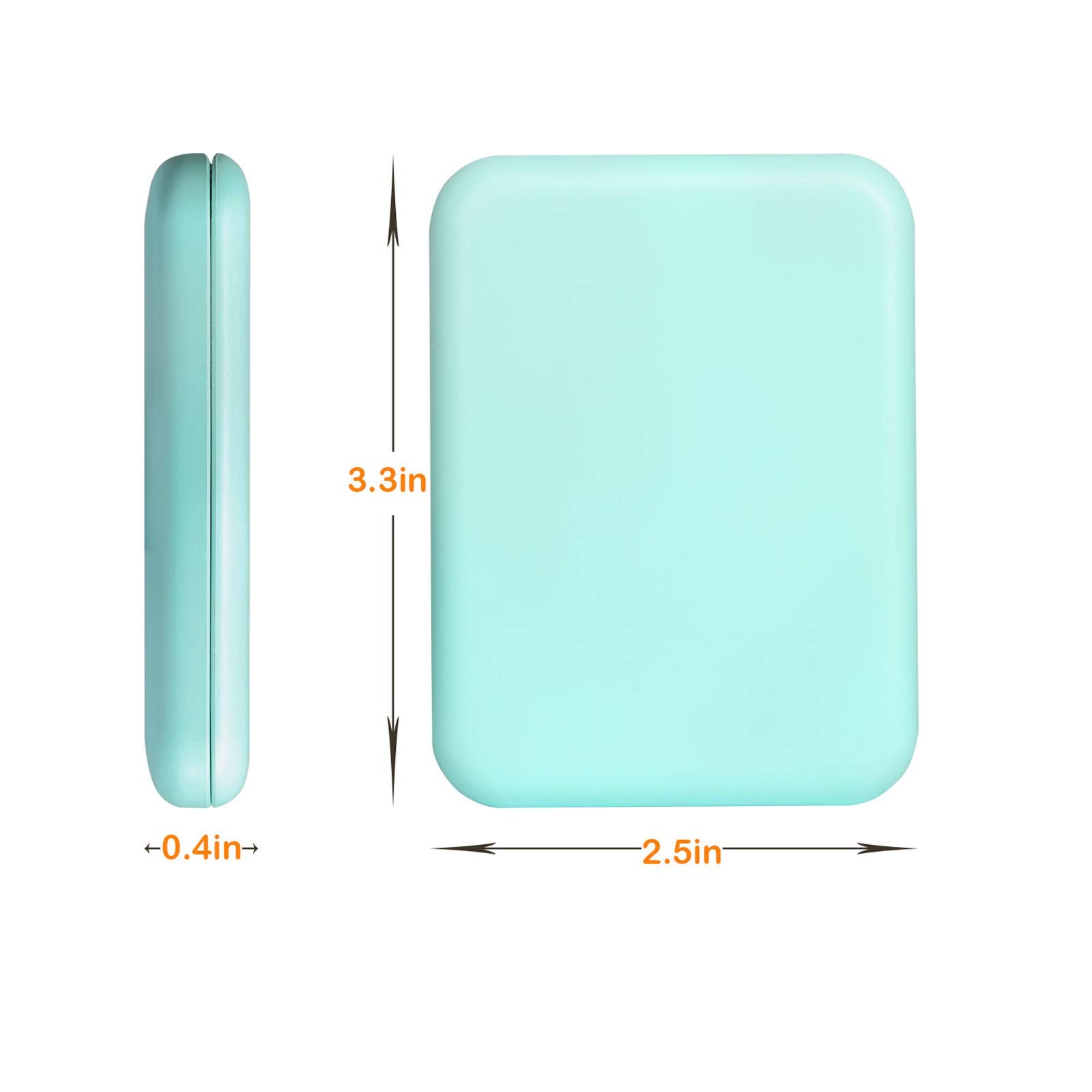 Kintion Compact Makeup Mirror With Led Light, 1X/3X Magnification Lighted Pocket Mirror, 2-Sided, Portable, Folding, Handheld, S