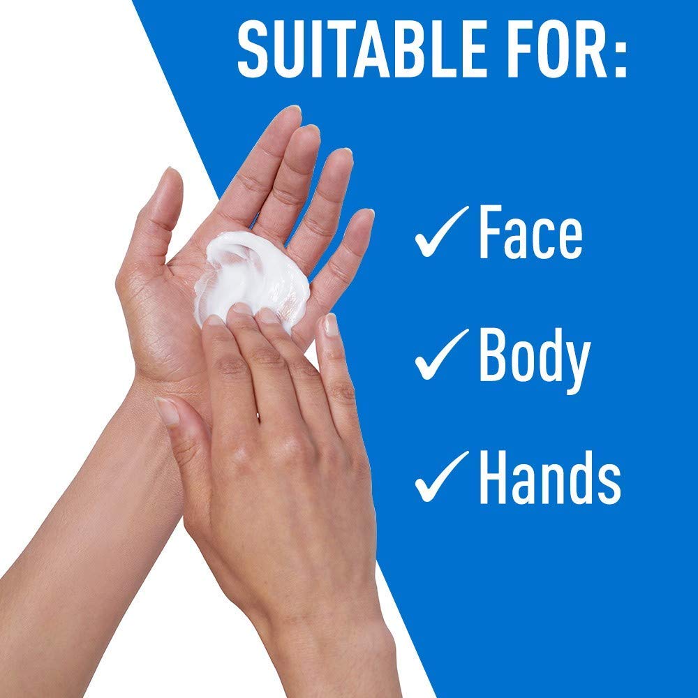 Cerave Moisturizing Cream And Hydrating Face Wash Trial Combo | 12Oz Cream + 3Oz Travel Size Cleanser