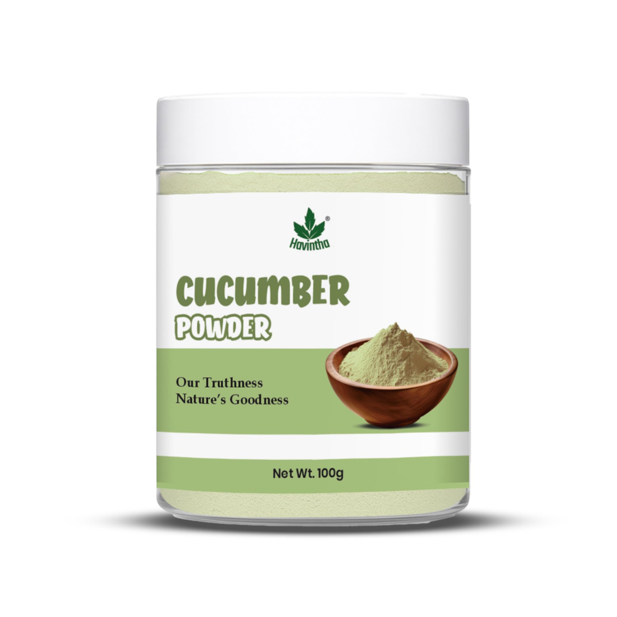 Havintha Natural Cucumber Powder for Skin Care, Health Care | Face Pack for Glowing Skin, Face Cleanser  100gm