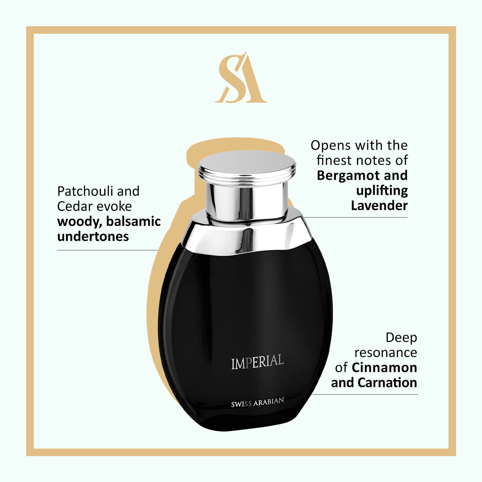 Swiss Arabian Imperial - Luxury Products From Dubai - Long Lasting And Addictive Personal Edp Spray Fragrance - A Seductive, Sig