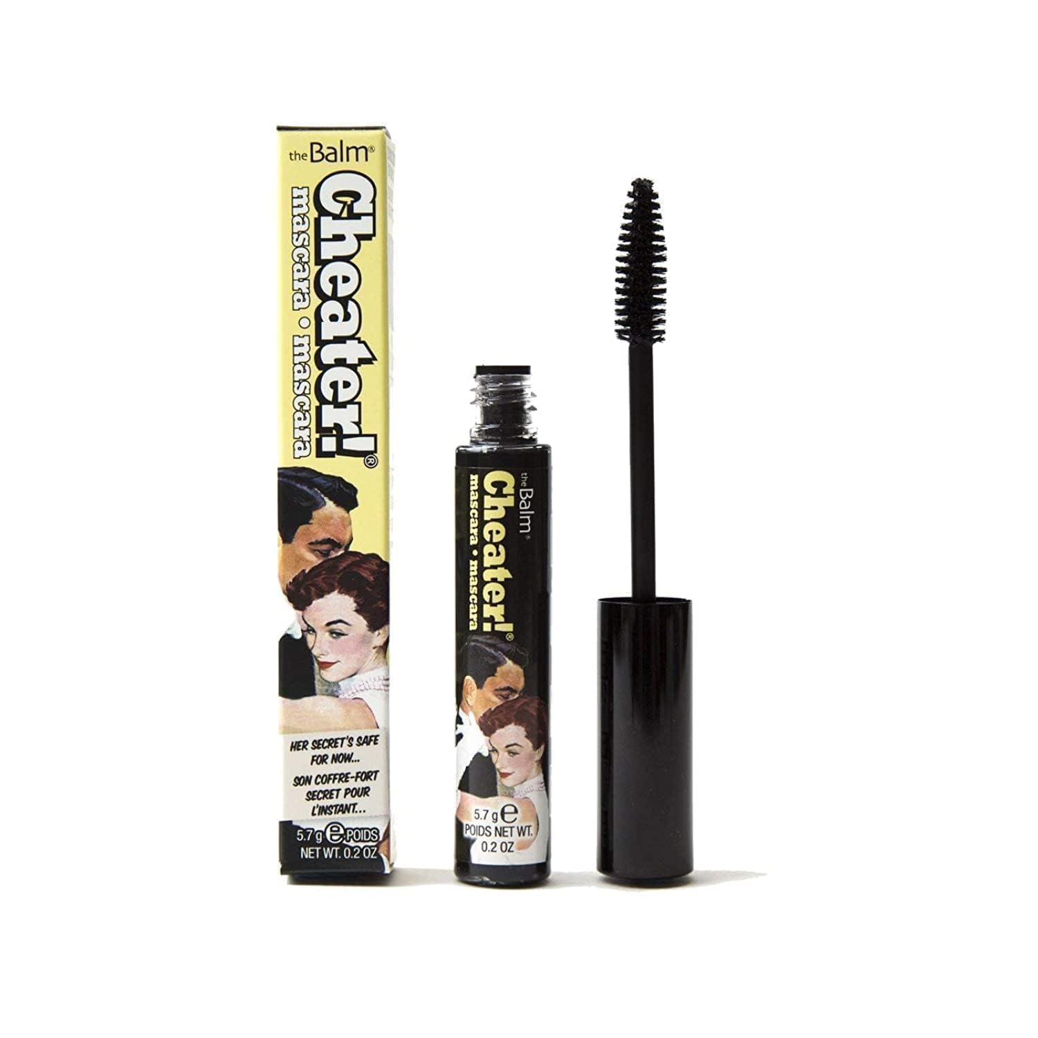 The Balm Cheater! Volumizing Mascara, Black, NonClumping & Buildable, 0.2 Ounce (Pack of 1)