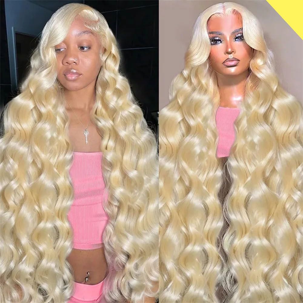Fayniss 30 Inch 613 Blonde Wig Human Hair 180% Density 13x6 Body Wave Lace Front Wigs Human Hair Glueless Wigs Human Hair Pre Pl