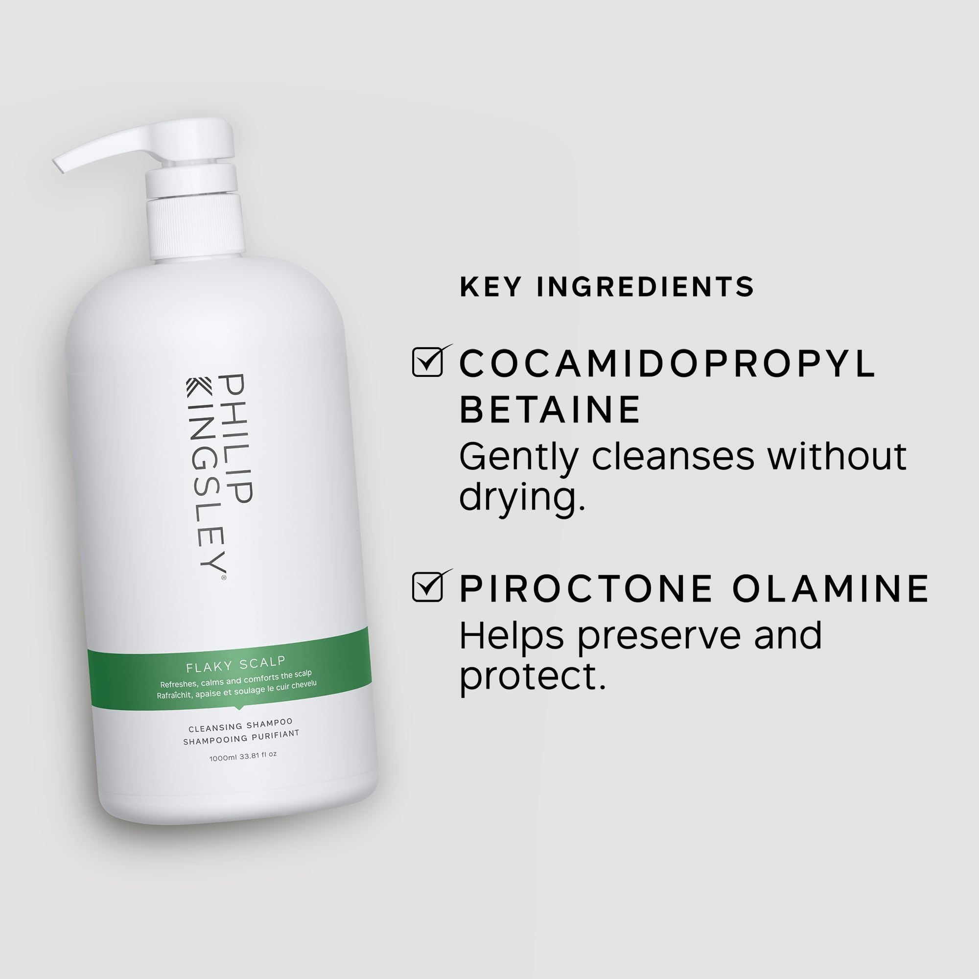 PHILIP KINGSLEY | Flaky Scalp Shampoo | Shampoo For Flaky, Itchy, Dry, Oily Scalps | Cleansing Scalp Care | Hair Shampoo that Hy