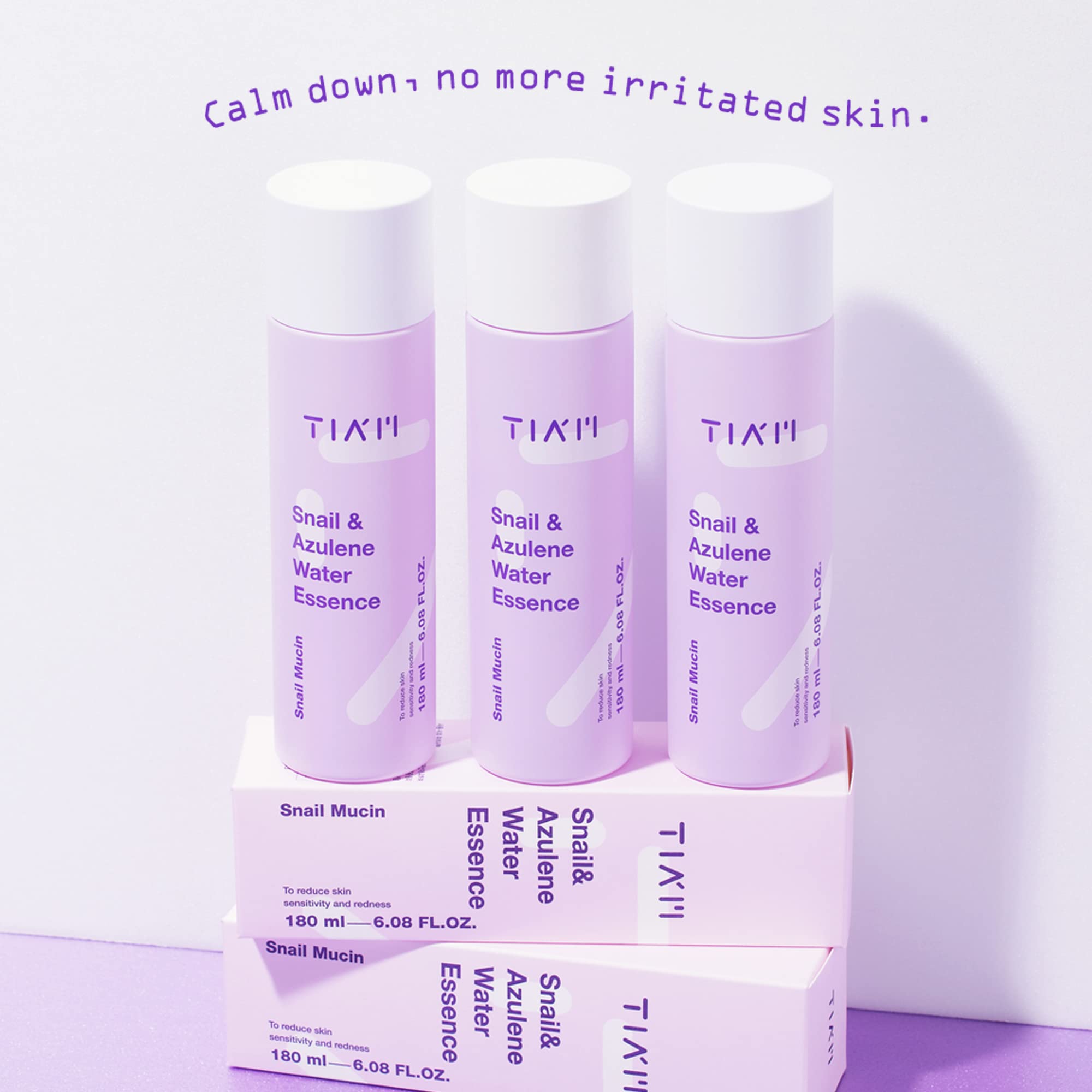Tiam Snail & Azulene Water Essence, Snail Essence,Snail Essence, Hydrating Toner For Face With Snail Secretion Filtrate, Repair
