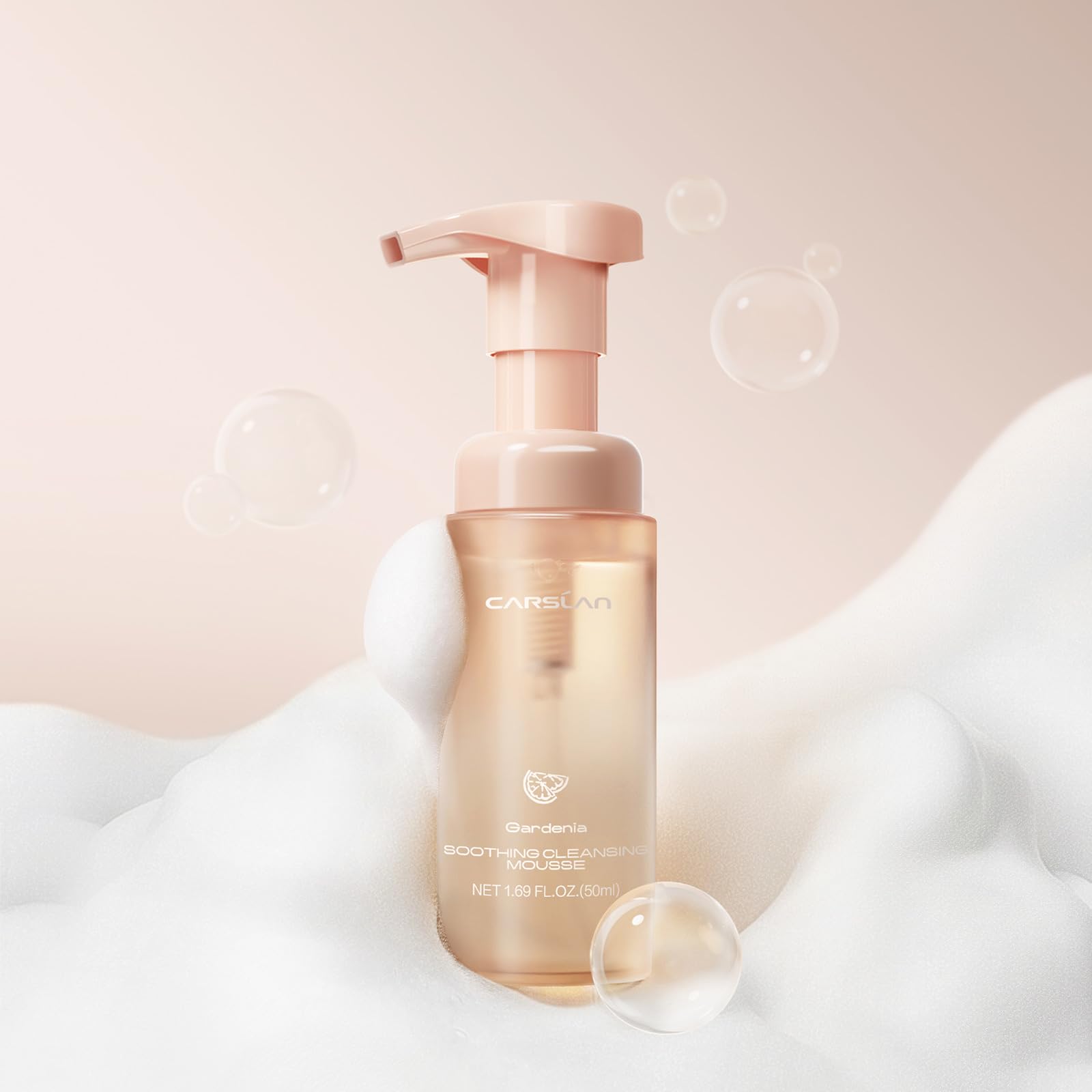 CARSLAN Soothing Cleansing Mousse, Hydrating Foaming Facial Cleanser