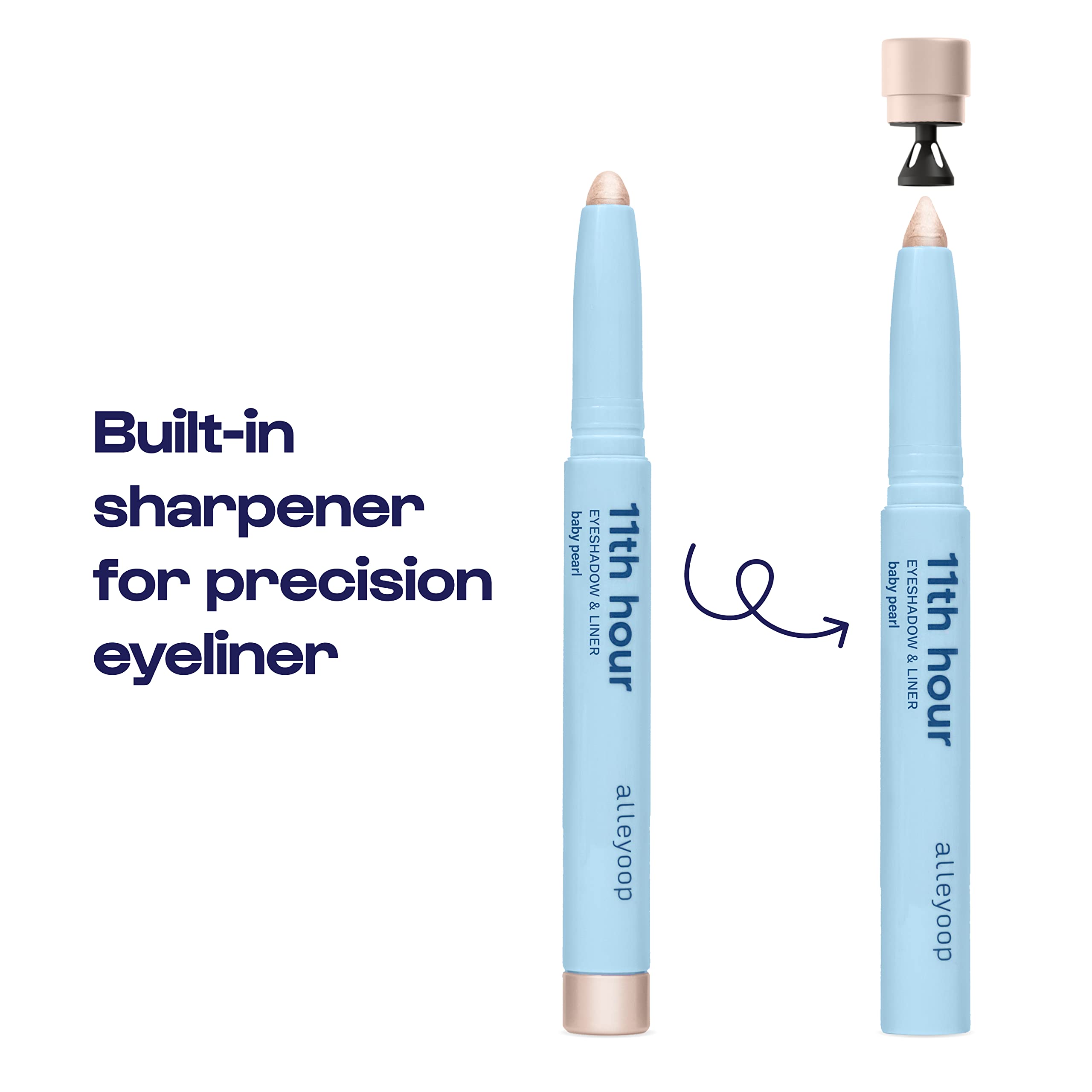Alleyoop 11Th Hour Cream Eye Shadow Sticks - Baby Pearl (Shimmer) - Award-Winning Eyeshadow Stick - Smudge-Proof And Crease Proo