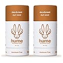 Hume Supernatural Aluminum Free Deodorant For Women & Men - Probiotic And Plant-Based, Long-Lasting Moisture Absorbing - Clean A