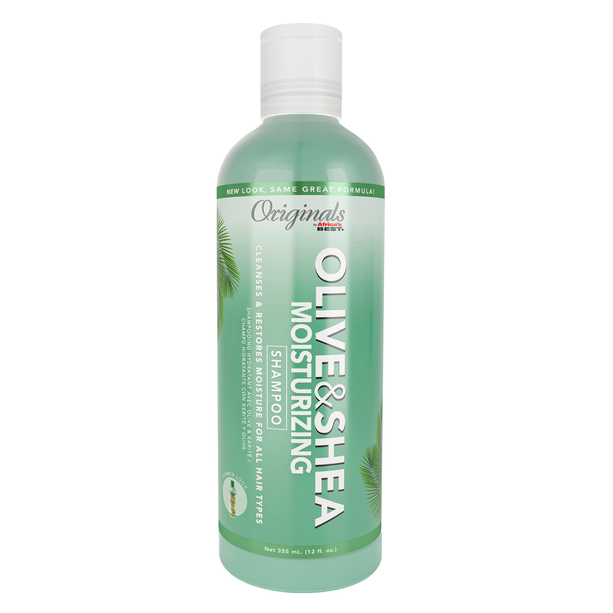Originals by Africa's Best Olive Oil Shampoo, Formulated With Extra Virgin Olive Oil, Moisturizes, Stimulates Thinning Hair, Rev