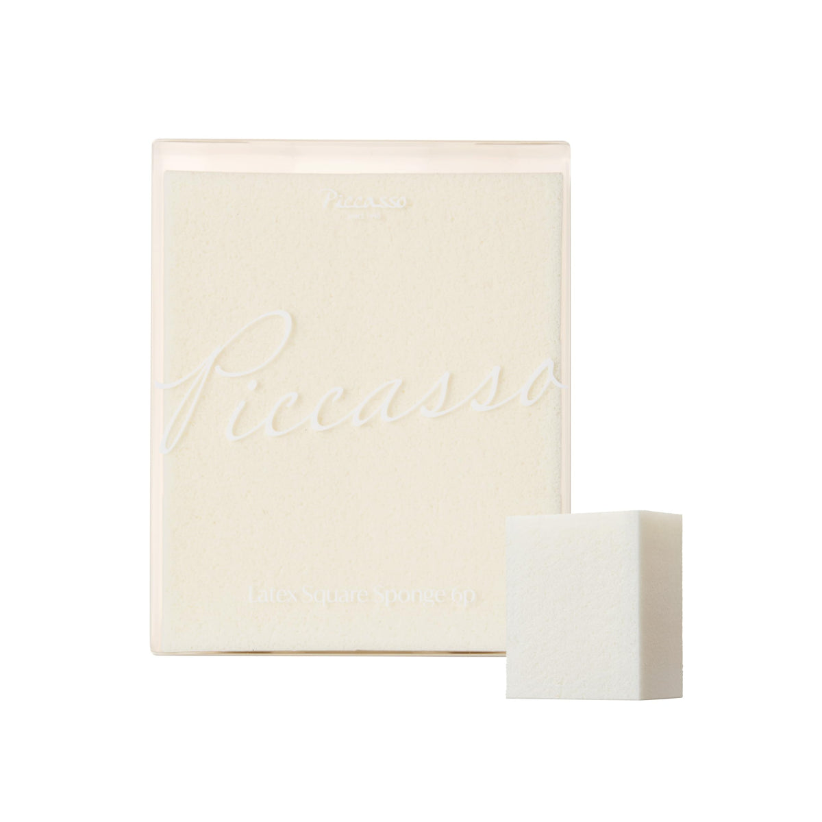 Piccasso Latex Square Makeup Sponges 6P - High Elastic Face Sponges For Foundation, Soft Square Sponges For Makeup, Perfect For