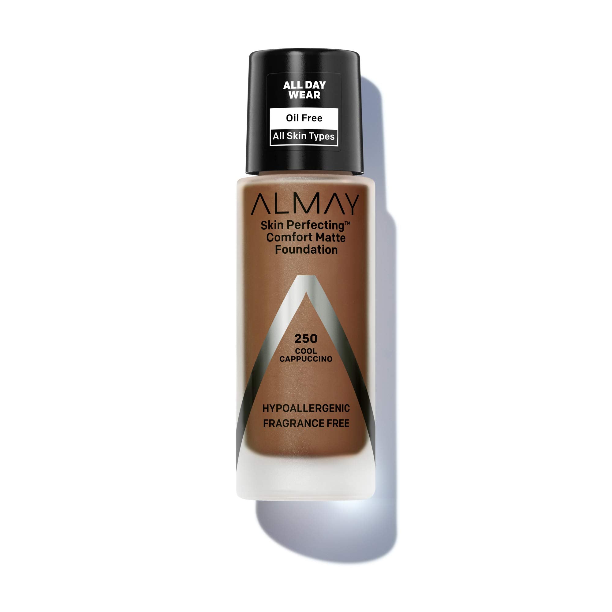 Almay Skin Perfecting Comfort Matte Foundation, Hypoallergenic, Cruelty Free-Fragrance Free, Dermatologist Tested Liquid Makeup,