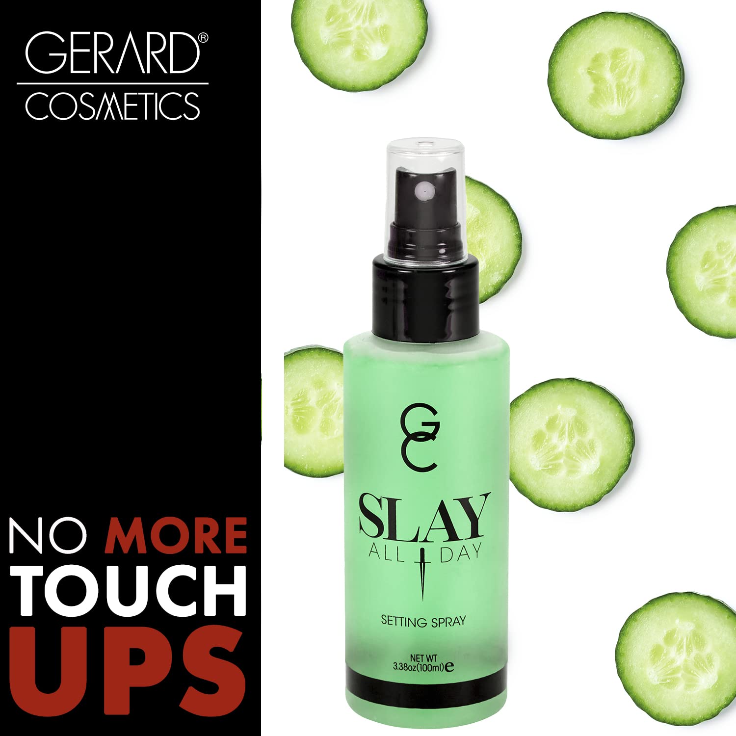 Gerard Cosmetics Slay All Day Makeup Setting Spray | Cucumber Scented | Matte Finish With Oil Control | Cruelty Free, Long Lasti