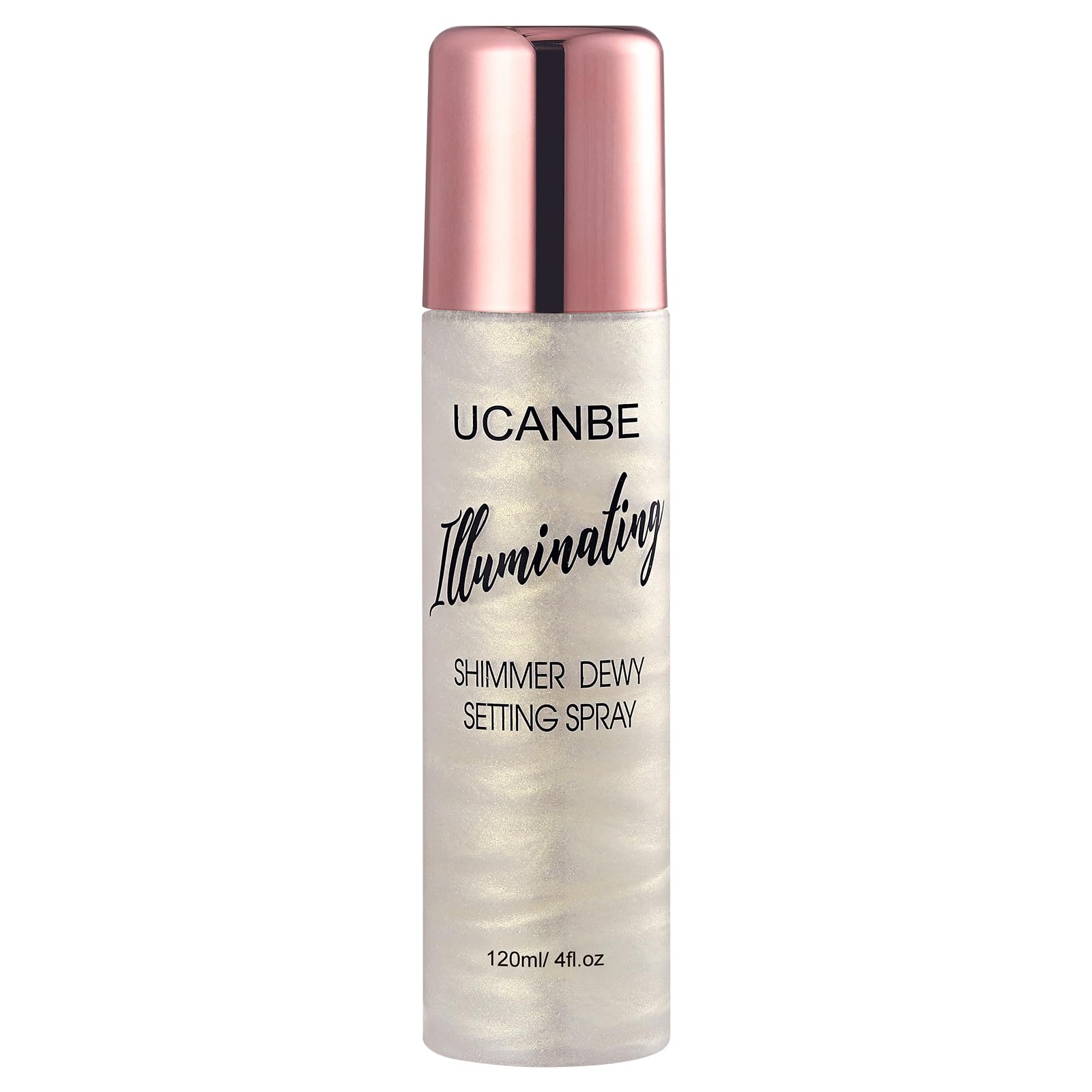 Ucanbe Shimmer Dewy Setting Spray - Glowing + Makeup Setting Spray 2 In 1 Lightweight Formula For A Radiant Glow,Long-Lasting Fa