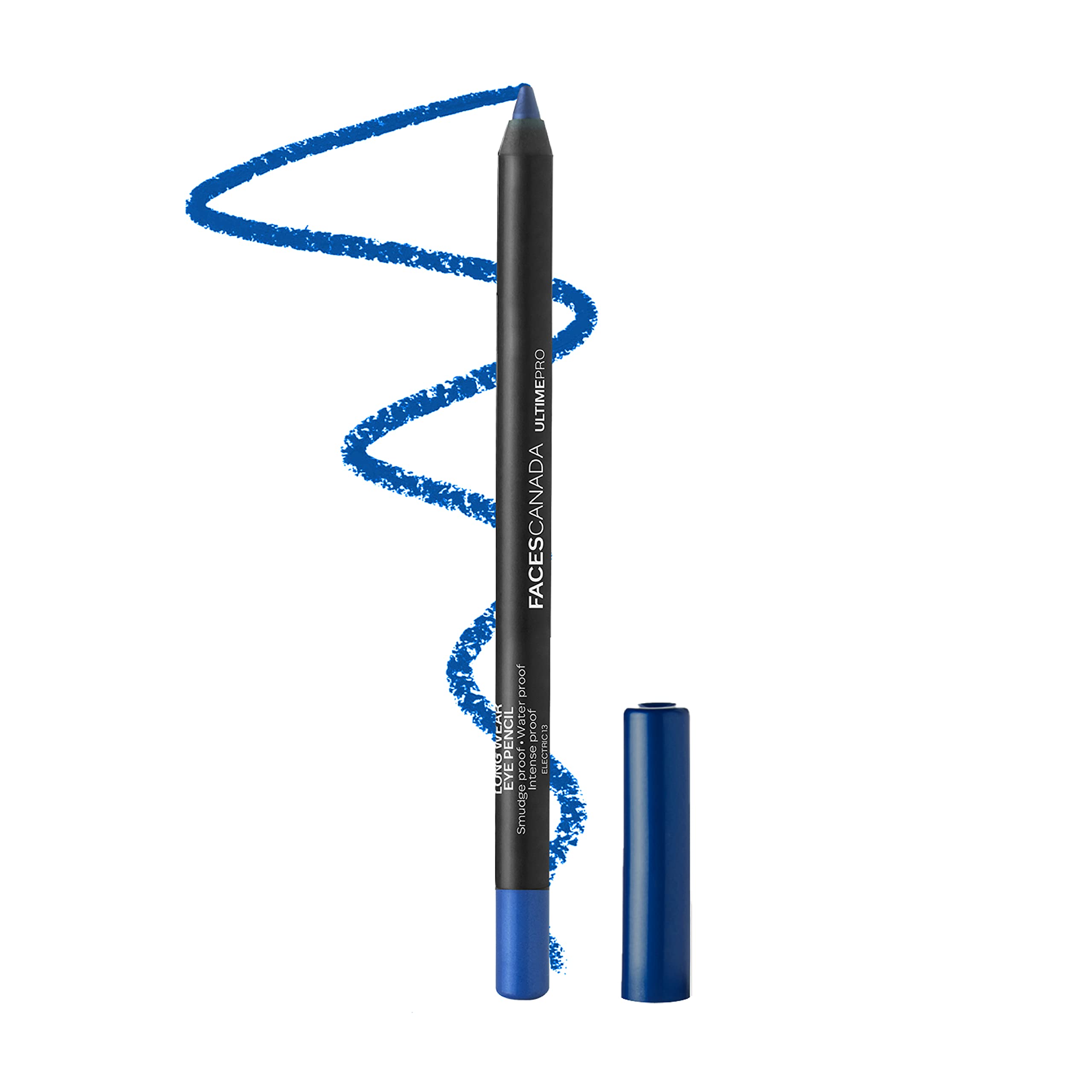 Facescanada Ultime Pro Eyeliner Pencil - Electric Blue | 8 Hour Long Lasting | Smooth One Stroke Application | Soft Blendable Fo
