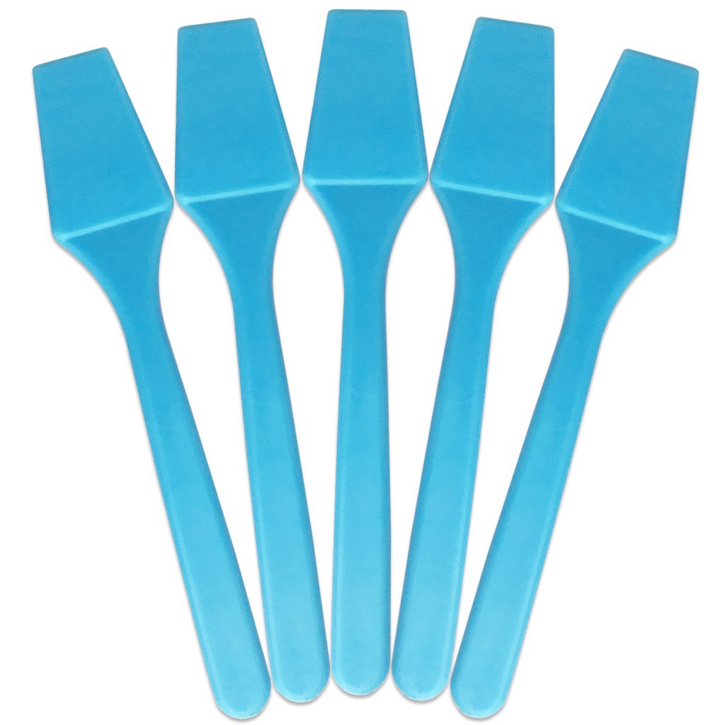 Pana Brand Cosmetic Make Up Disposable Plastic 2.5Inch Spatulas Skin Care Facial Cream Mask Spatula (100 Pieces In A Container)