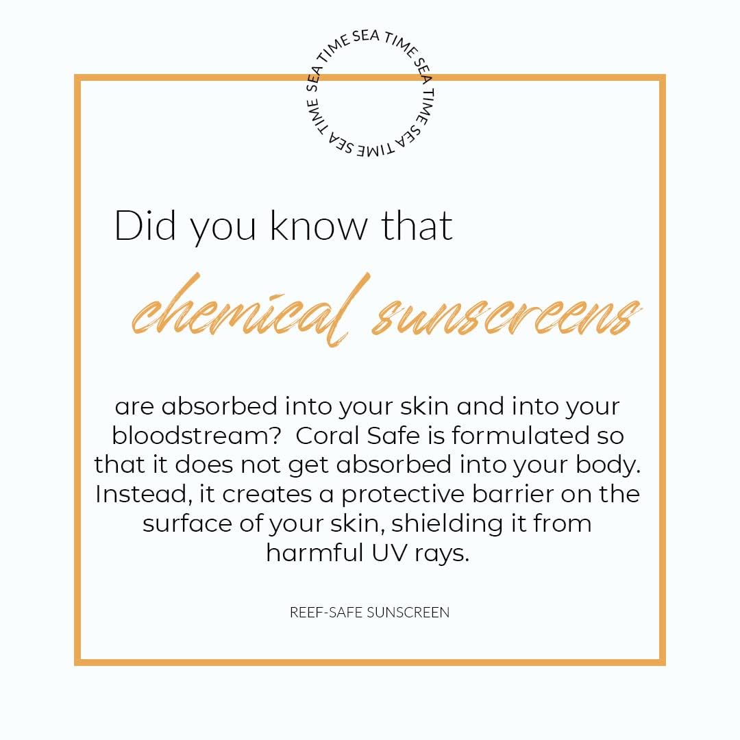Reef Safe Sunscreen Travel Lotion Spf 50 - Mexico & Hawaii 104 Reef Act Compliant, Biodegradable, Zinc, Vitamin E, Oxybenzone &