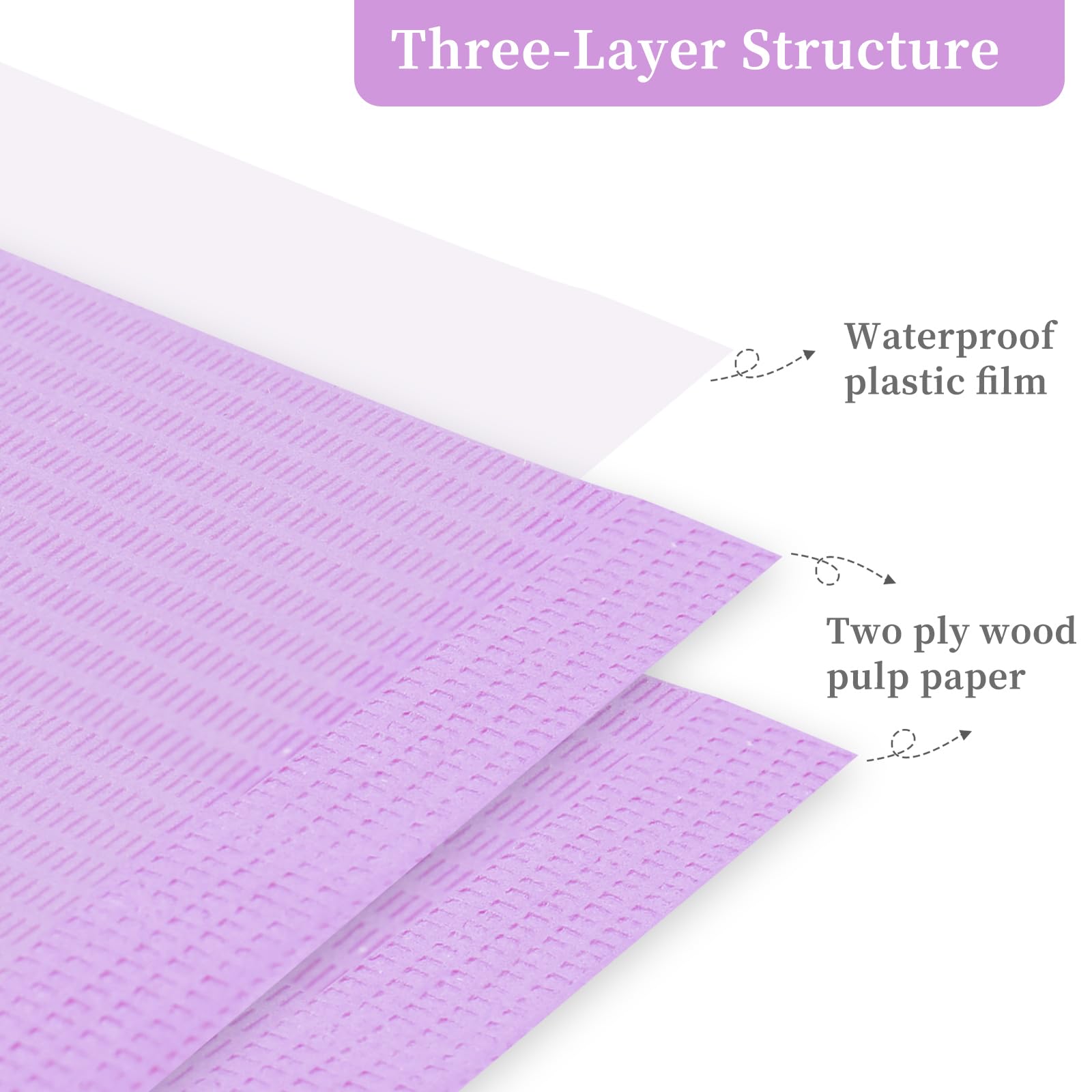 Bomoqing 125Pcs Disposable Nail Art Table Mat, Waterproof Nail Tips Art Table Towels Mat, 3 Ply Nail Napkins For Acrylic, Nail A