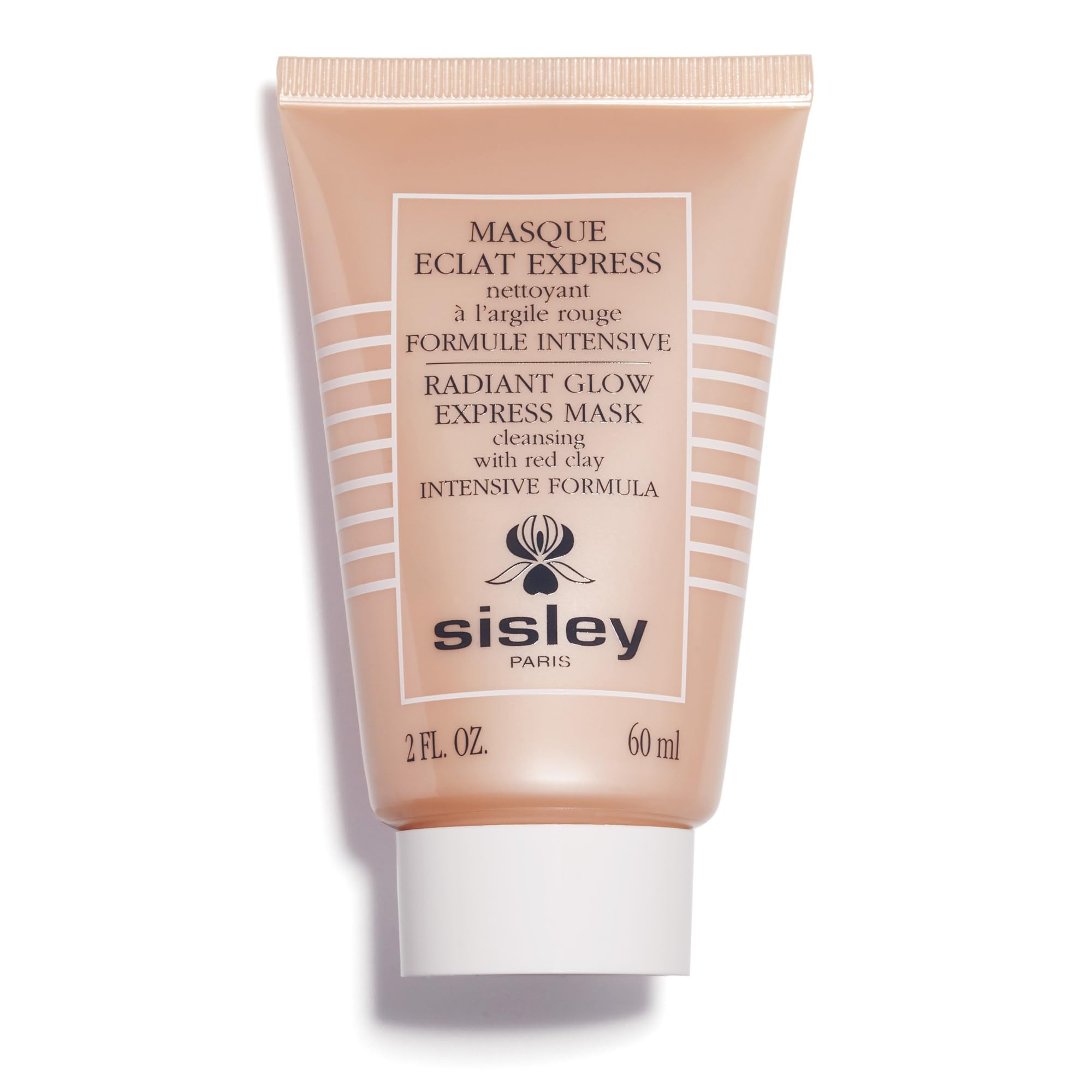 Sisley Paris Radiant Glow Express Face Mask with Red Clay - 60 mL - Gently Cleanses for Visibly Radiant Skin - Non-Drying Formul