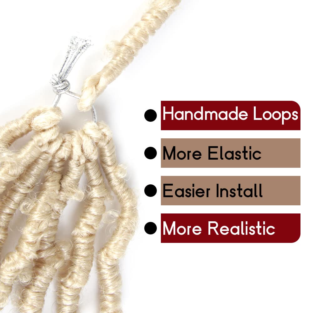 24 Inch Light Weight Butterfly Locs Crochet Hair 6 Packs Long Distressed Butterfly Faux Locs Crochet Hair, 613#