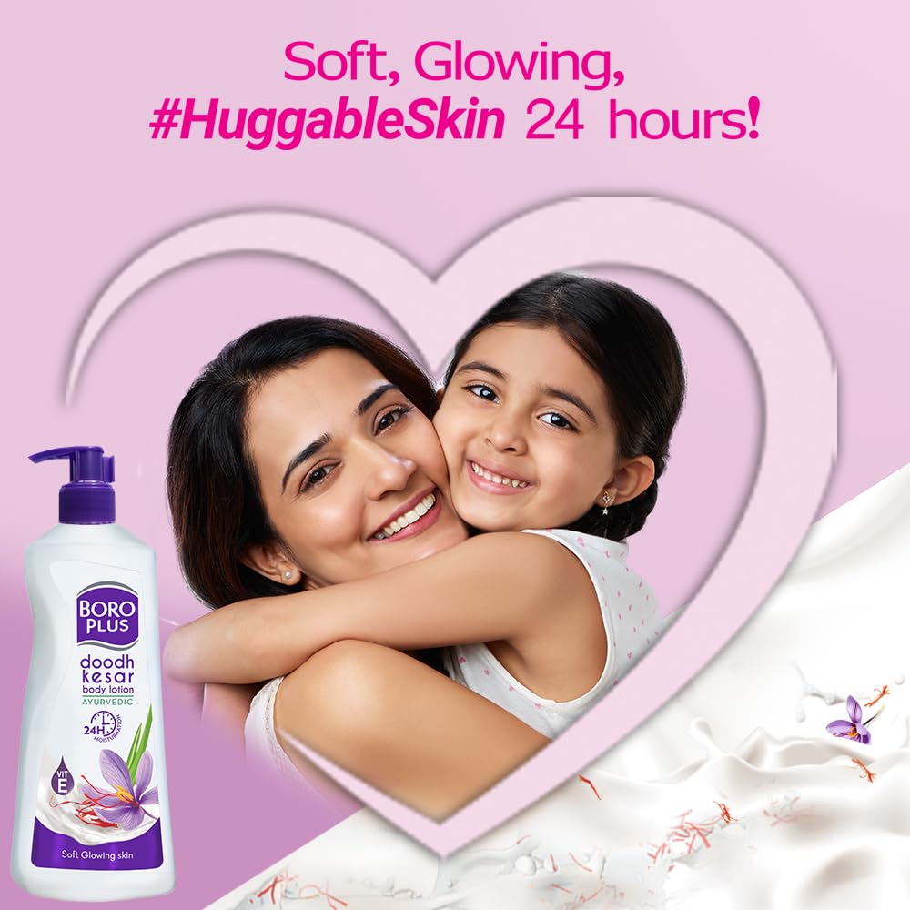 BOROPLUS Doodh Kesar Body Lotion, 400 Ml