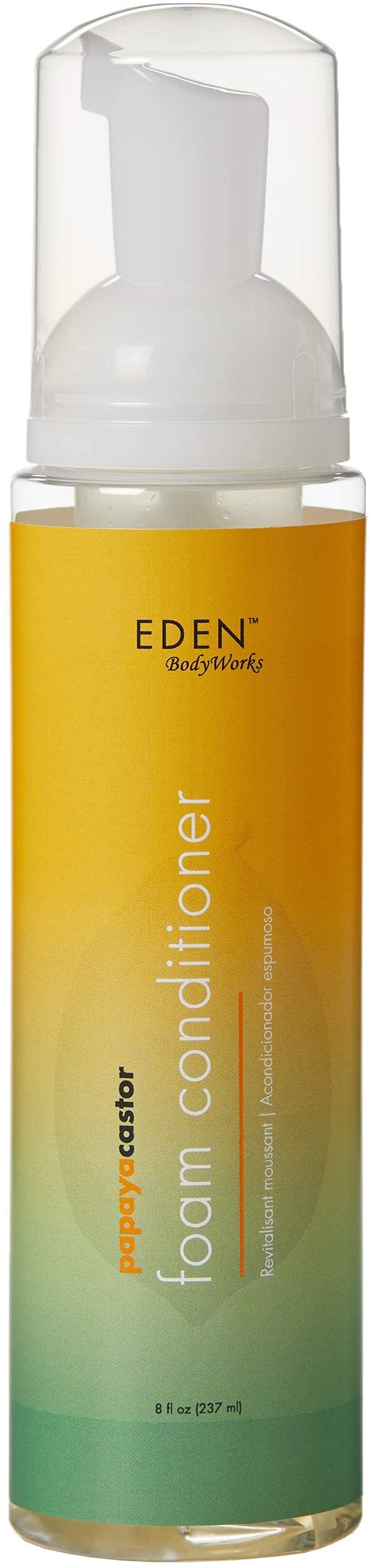 Eden Bodyworks Papaya Castor Foam Styling Conditioner | 8 Oz | Reduce Frizz, Set Styles, Nourish & Smooth Hair