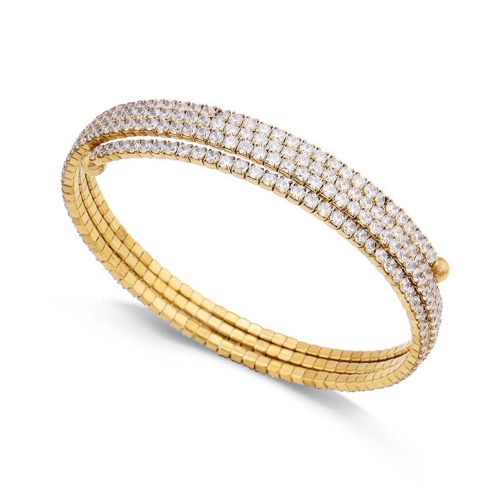 Palmonas Golden Spiral Stone Bracelet For Women  Gift For Girls & Women | Waterproof & AntiTarnish Bracelet