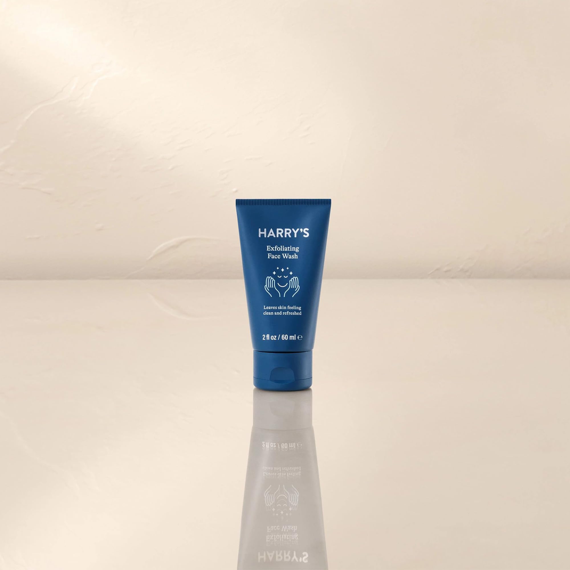 Harry's Exfoliating Face Wash for Men, Gentle Facial Skin Care Products with Volcanic Rock Exfoliant, 2 Fl. Oz, Pack of 3