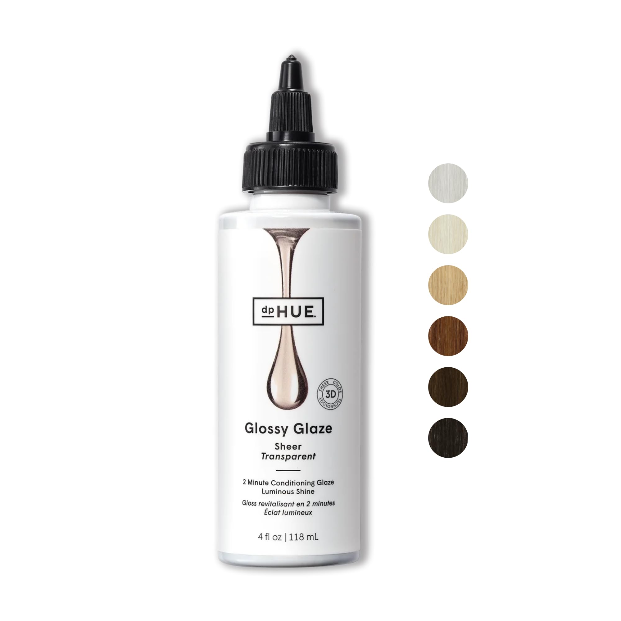 Dphue Glossy Glaze, Sheer - 4 Fl Oz - In-Shower Conditioning Glaze For Luminous Shine - Paraben, Sls & Sles Sulfate Free - Leapi