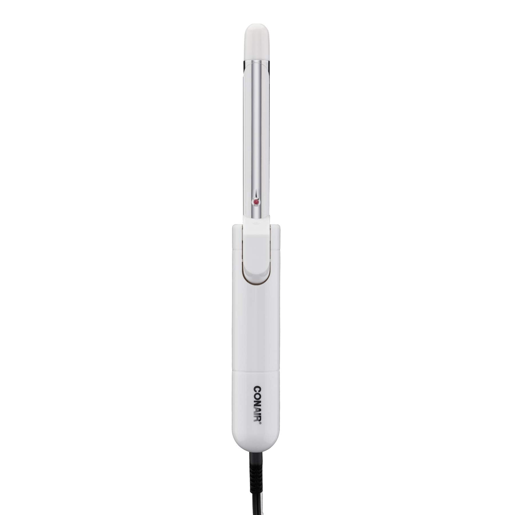 Conair 5/8-Inch Ceramic Curling Iron, Corded Electric, 450°F, White, Model CD11JN, Ideal for Short to Medium Hair