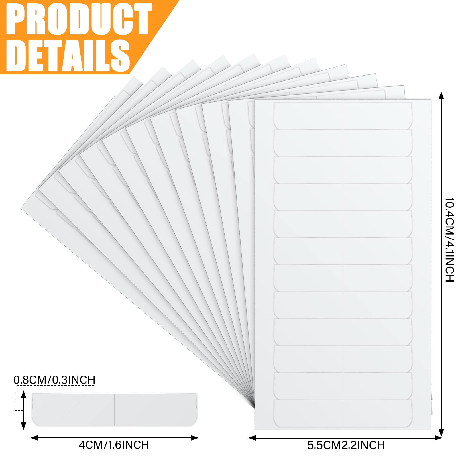 480 Pieces 40 Sheets Hair Extension Tape Tabs Double Sided Extension Tapes Hair Shop Tab Tape Bonding Replacement Tape For Women