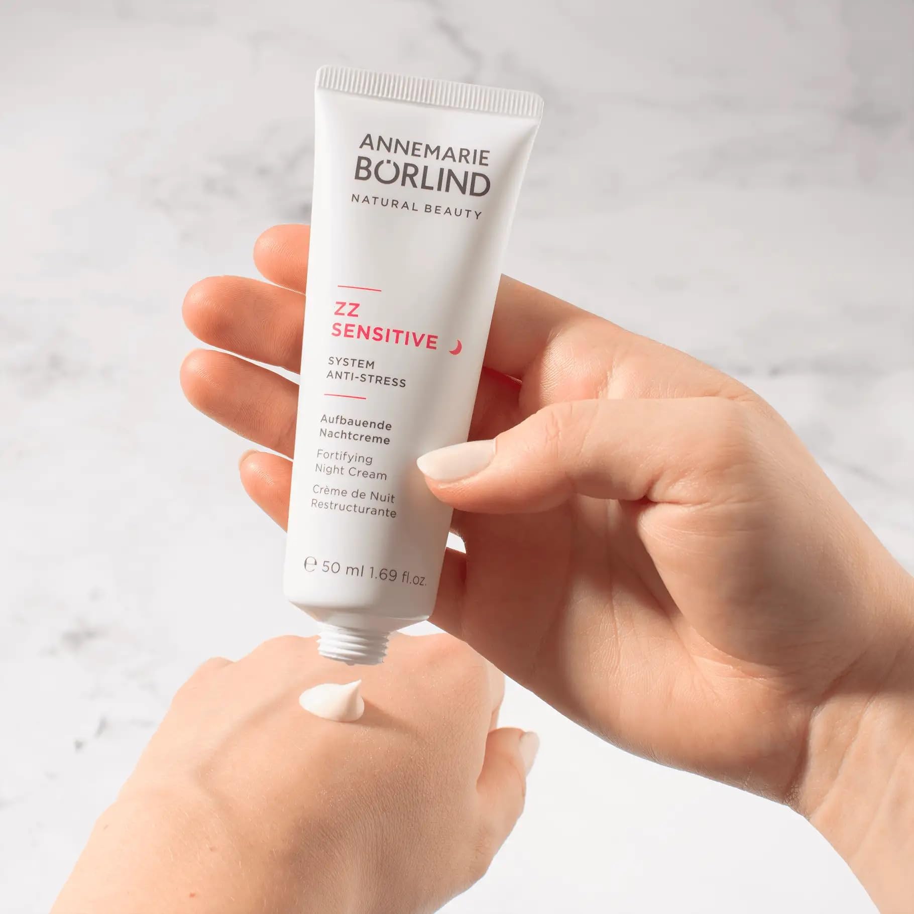 ANNEMARIE BRLIND - ZZ SENSITIVE Fortifying Night Cream - Natural Facial Moisturizer with Vitamin C + E and Golden Orchid Extract
