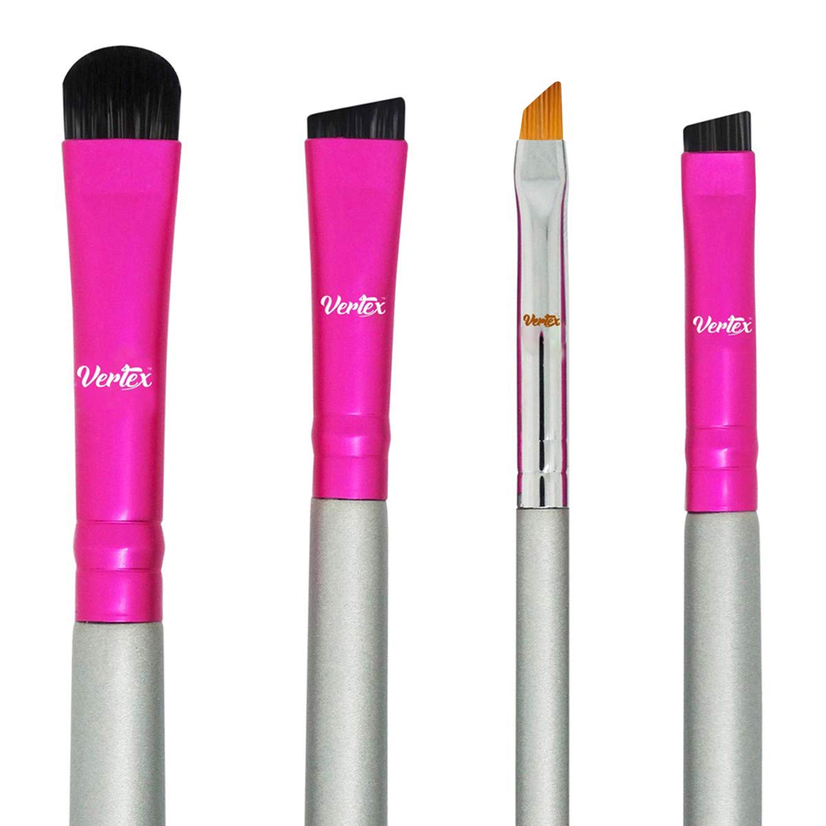 Eyebrow Brush Kit Thin Angled - Eye Brow Concealer Contour Brush To Shape And Conceal Eyes Duo Spoolie Brushes Firm Bristles Def