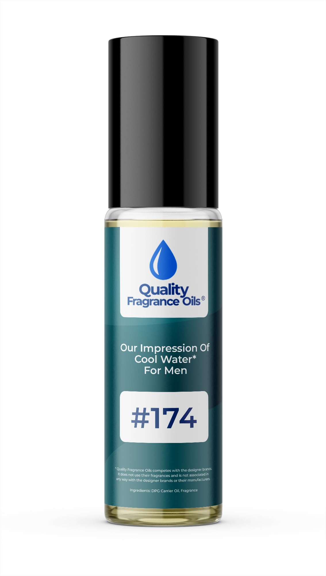 Quality Fragrance Oils' Impression #174, Inspired By Cool Water For Men (10Ml Roll On)