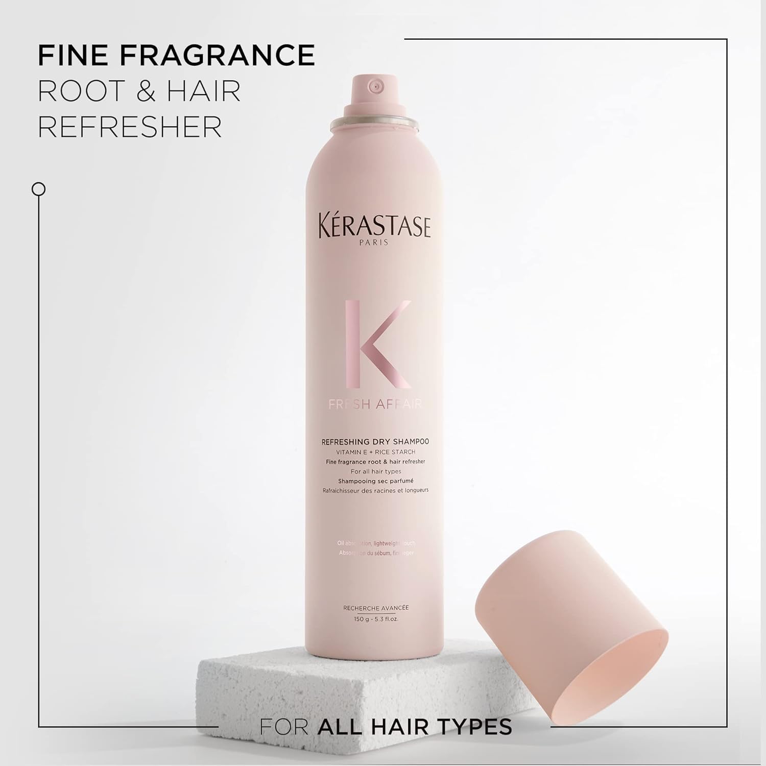 KERASTASE Fresh Affair Dry Shampoo  Fine Fragrance Root and Hair Refresher  Instantly Absorbs Excess Oil on Scalp and Hair  Ligh