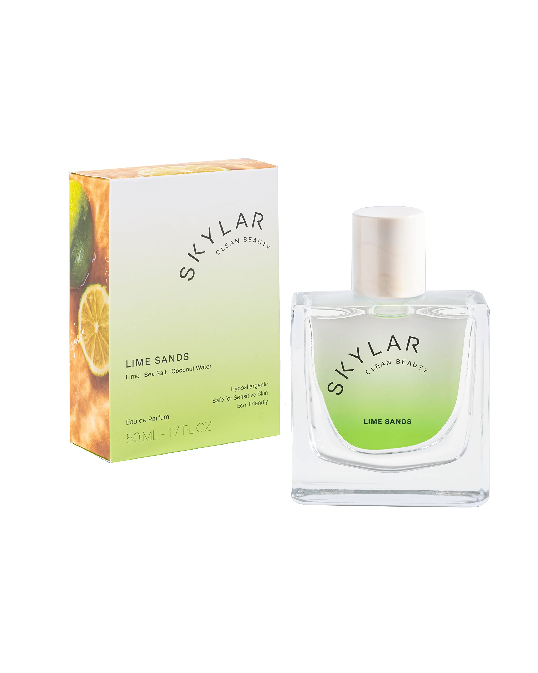 Skylar Lime Sands Eau De Parfum - Hypoallergenic & Clean Perfume For Women & Men, Vegan & Safe For Sensitive Skin - Woody Citrus