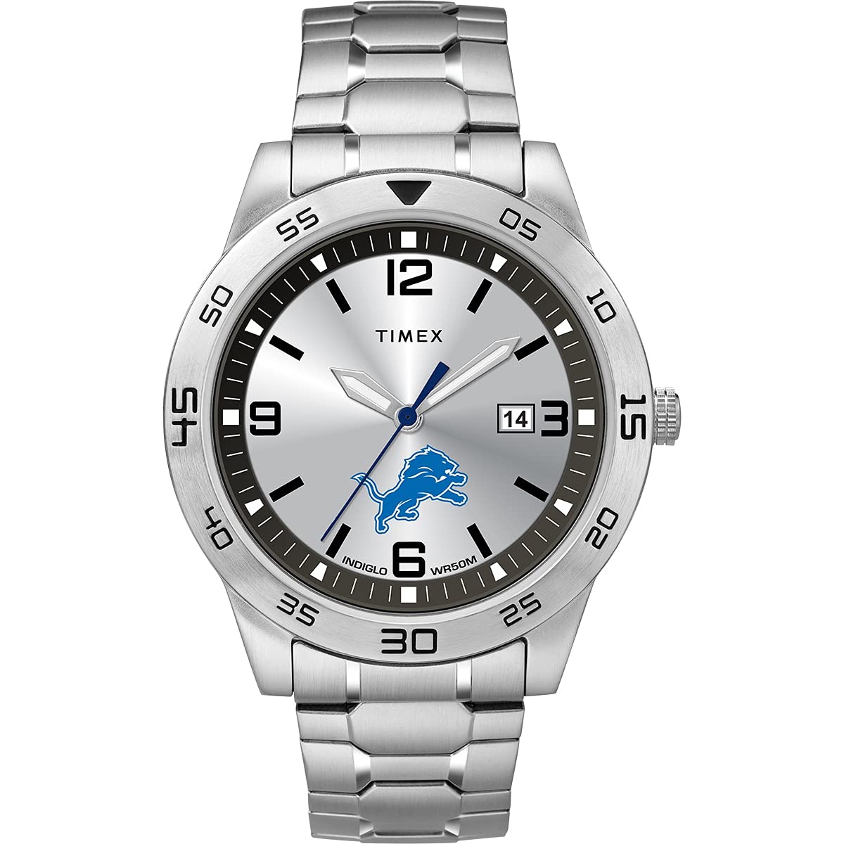 Timex Tribute Men's NFL Citation 42mm Watch - Detroit Lions with Stainless Steel Expansion Band