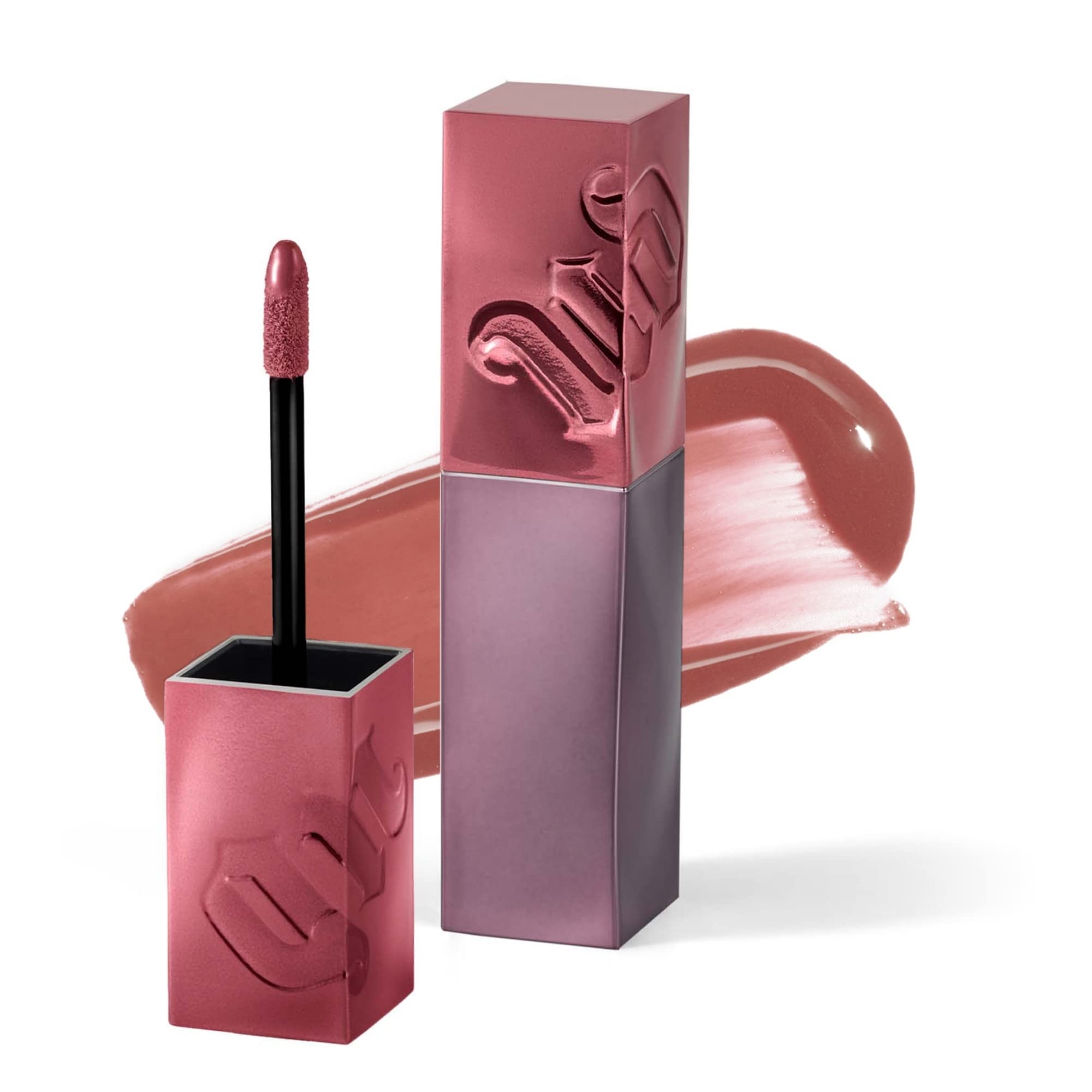 Urban Decay Vice Lip Bond Glossy Longwear Liquid Lipstick (Text Em - Dusty Rose Pink), Transfer-Proof, Smudge-Proof, Bold Longwe
