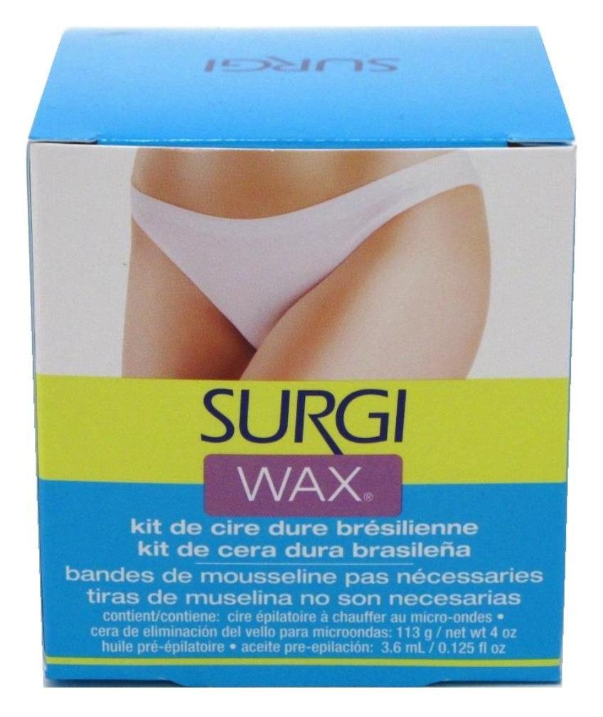 Surgi Wax Brazilian Hard Wax Kit For Private Parts 4 Ounce (118Ml) (6 Pack)