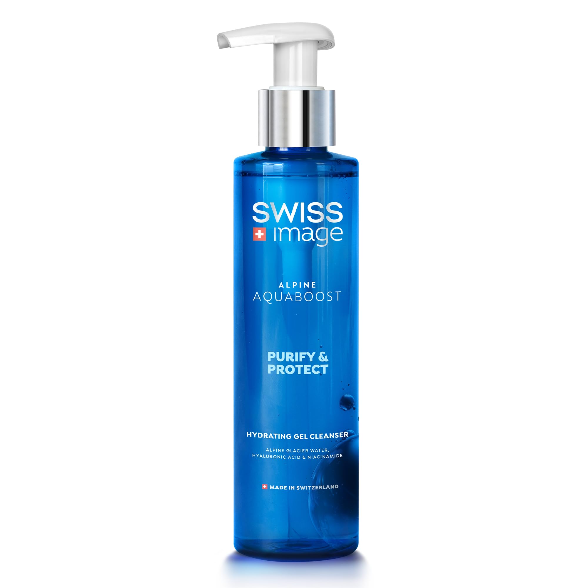 Swiss Image Aquaboost Hydrating Gel Cleanser With Hyaluronic Acid And Niacinamide 200 Ml | OilFree, Deeply Hydrates, Plumps And
