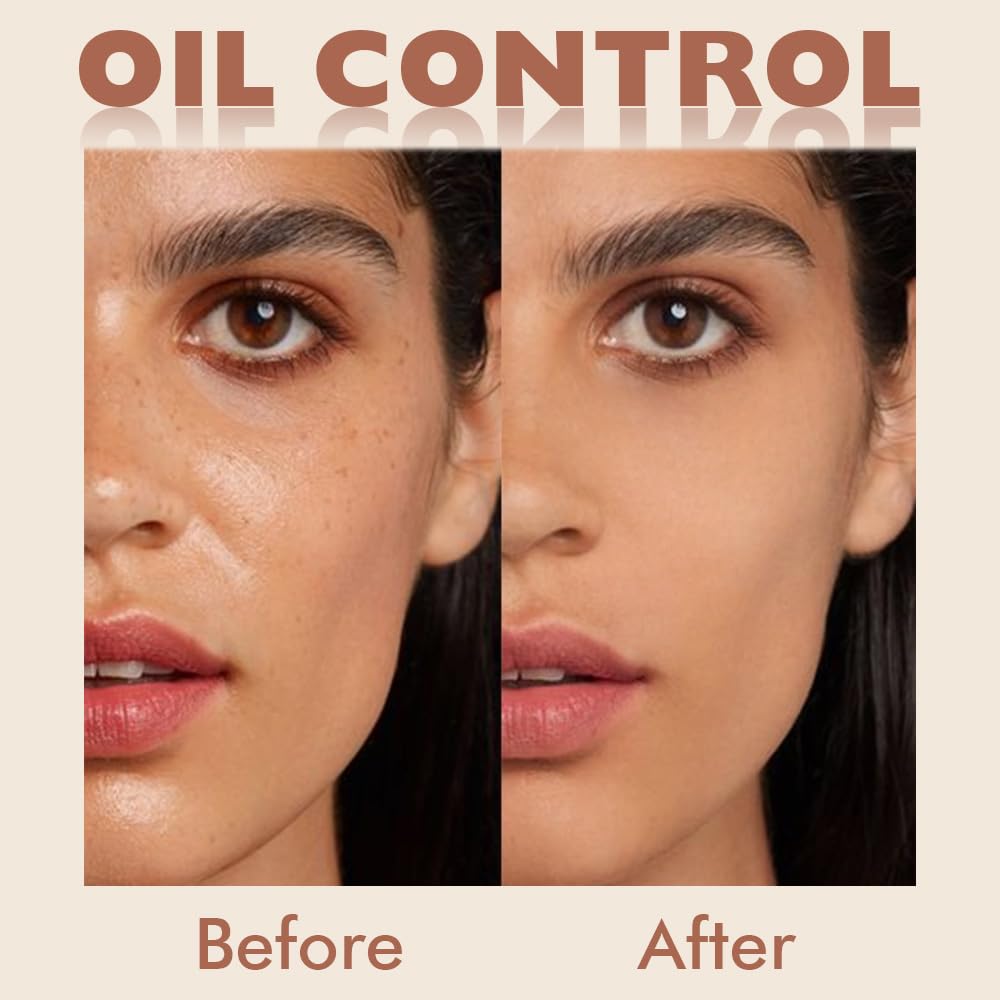 Kaely Pressed Face Powder Compact, Oil Control Flawless Makeup Setting Powder, Perfection Matte Compact Powder Foundation, polvo