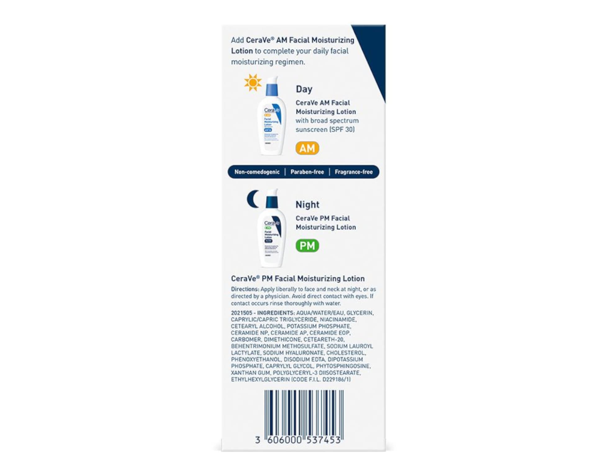 Cerave Facial Moisturizing Lotion PM 3 Oz (2 Pack)