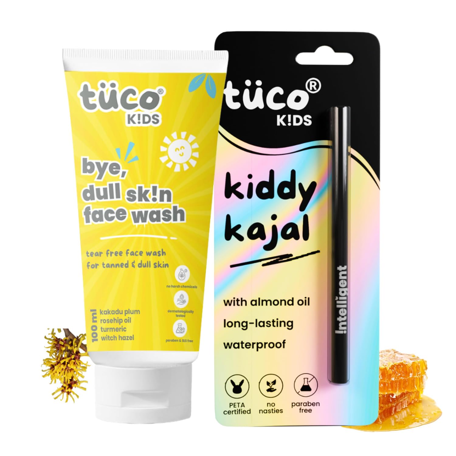 Tuco Kids Face Wash (100 Ml) & Dull Skin Body Lotion (200 Ml) | Safe For Kids Ages 2-5, 4-10, 10-15 Years | Paraben Free & Sulfa