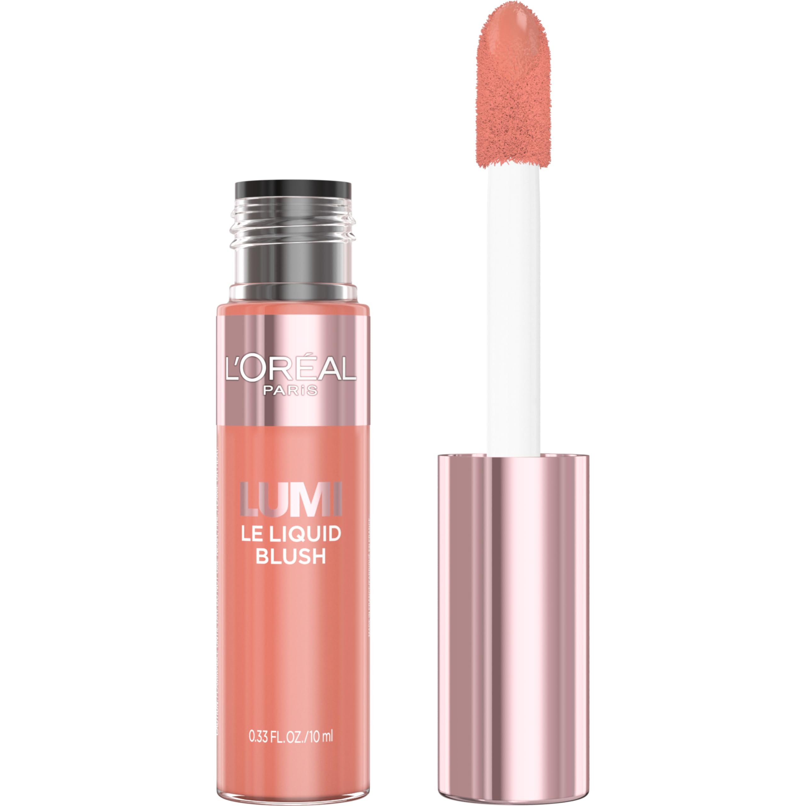 LOr  al Paris True Match Lumi Le Liquid Blush, Intense Lightweight Blush Formula With Liquid Pigments, Dewy Worth It, 0.33 Fl Oz