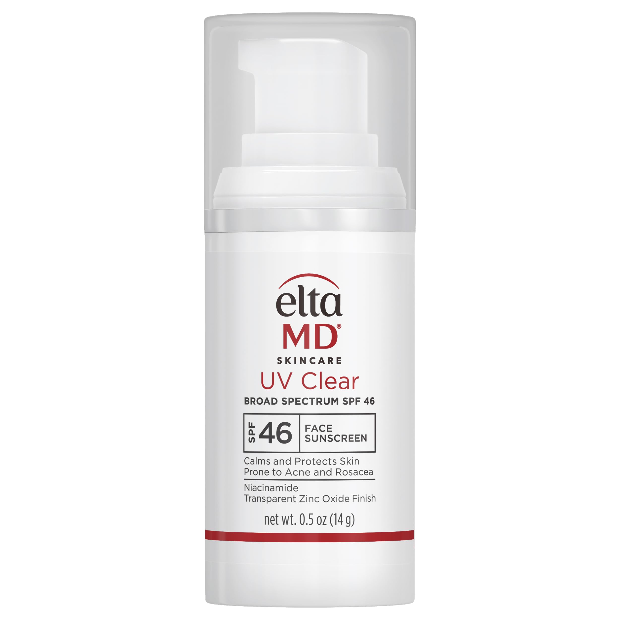Eltamd Uv Clear Face Sunscreen Spf 46, Oil Free Sunscreen With Zinc Oxide, Dermatologist Recommended Sunscreen, 0.5 Oz