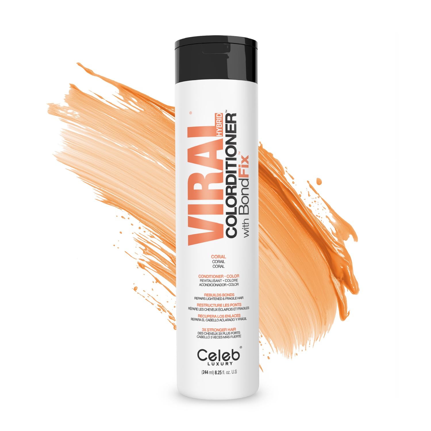 Celeb Luxury Intense Color Depositing Colorconditioner Conditioner + BondFix Bond Rebuilder, Vegan, Sustainably Sourced Plant-Ba