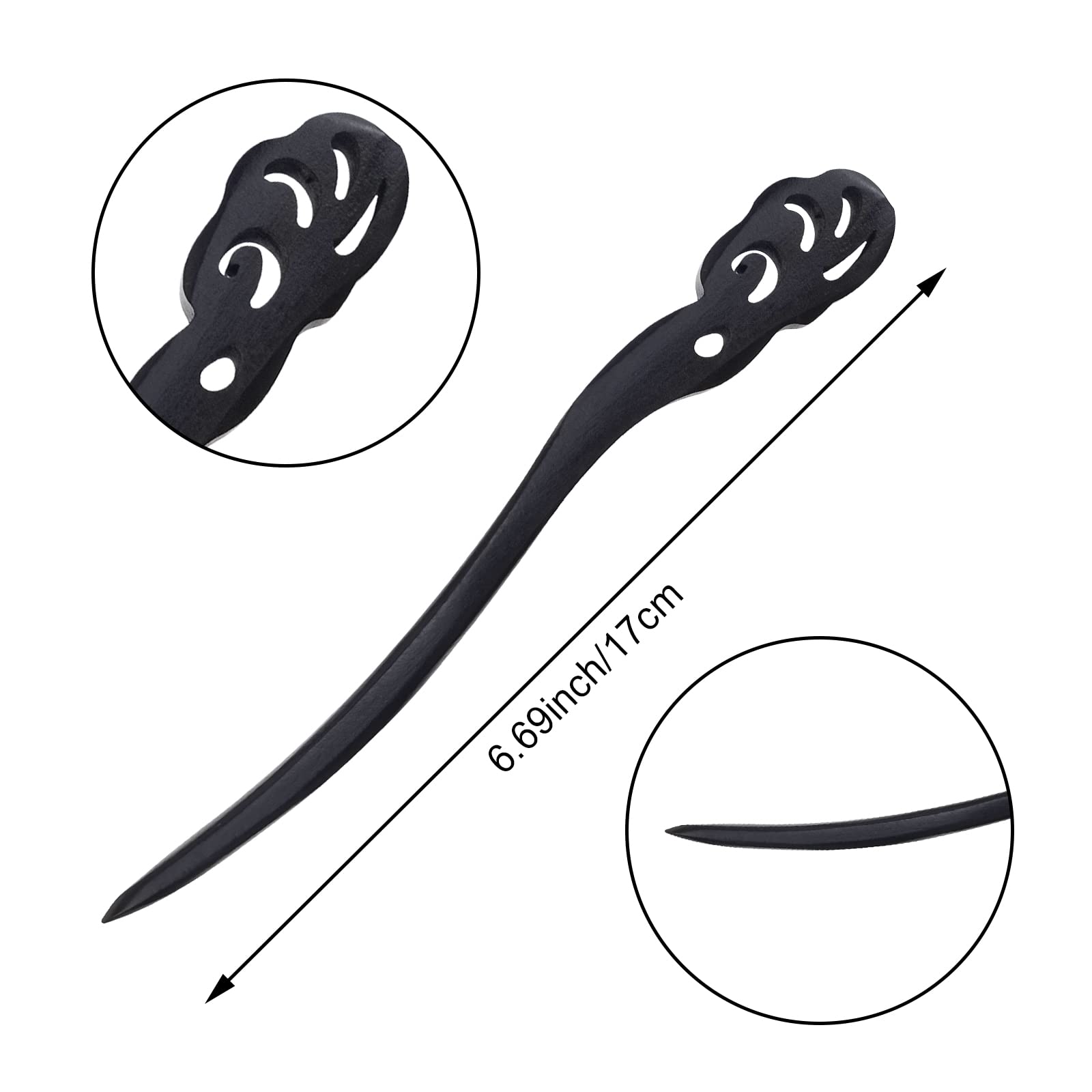 15 Pcs Hair Sticks Chopsticks Chinese Pins For Women'S Long Hair - Handmade Chignon Maker, Retro Sandalwood Barrettes & Accessor