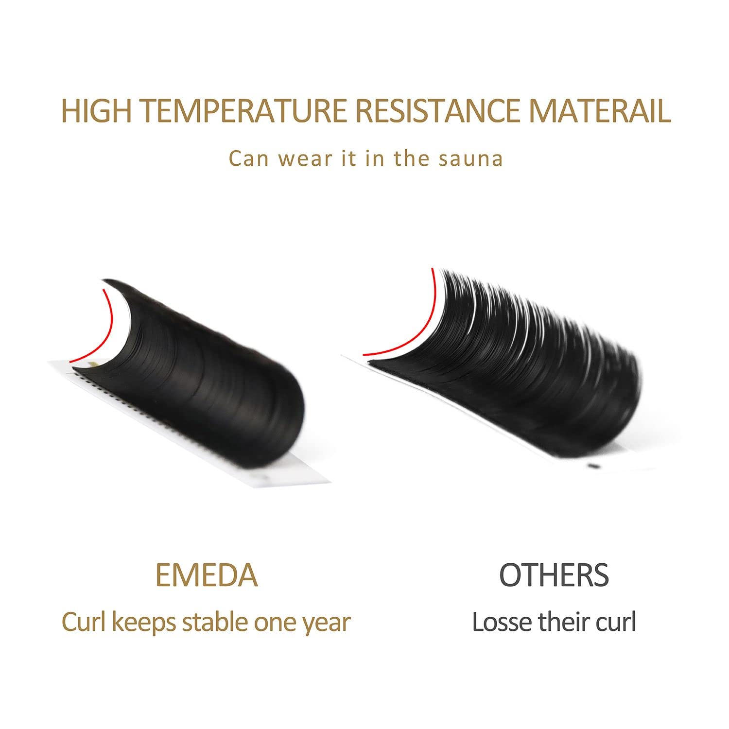 EMEDA Auto Fan Lash Extensions 0.03mm D Curl 8-15mm Mix Tray Flowering Auto Fast Blooming Self Eyelash Extension Volume Lashes 2