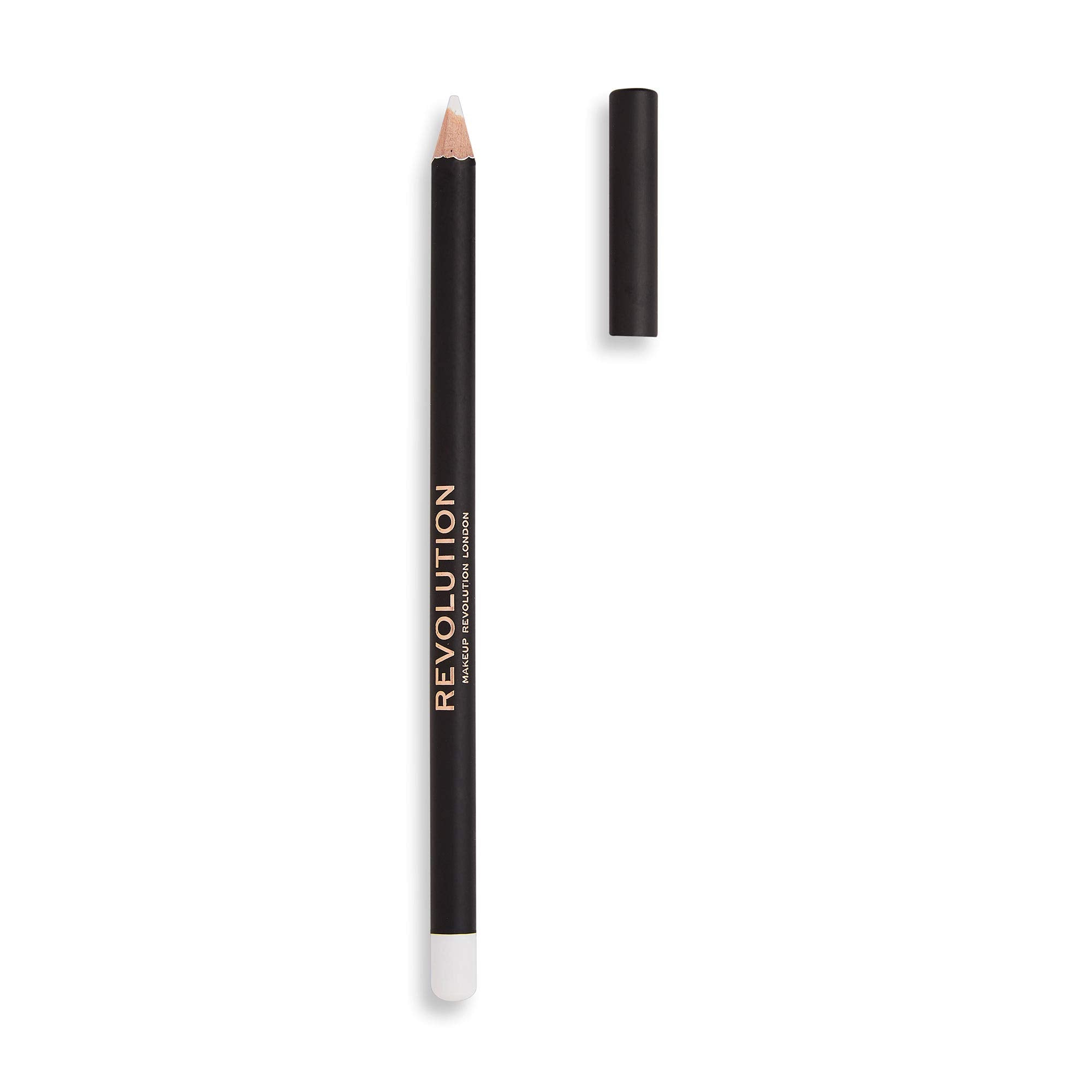 Makeup Revolution Eyeliner, Eyeliner Pencil, Highly Pigmented, Create Smokey Eye Looks, Vegan & Cruelty-Free, White, 1.3g